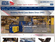 Tablet Screenshot of americanbaler.com